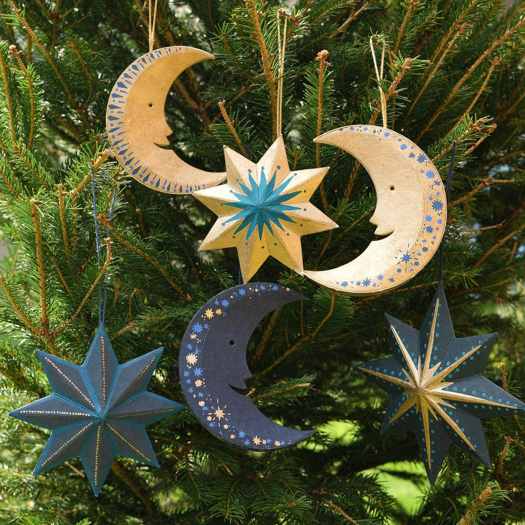 Golden Star Screen-Printed Board Decoration