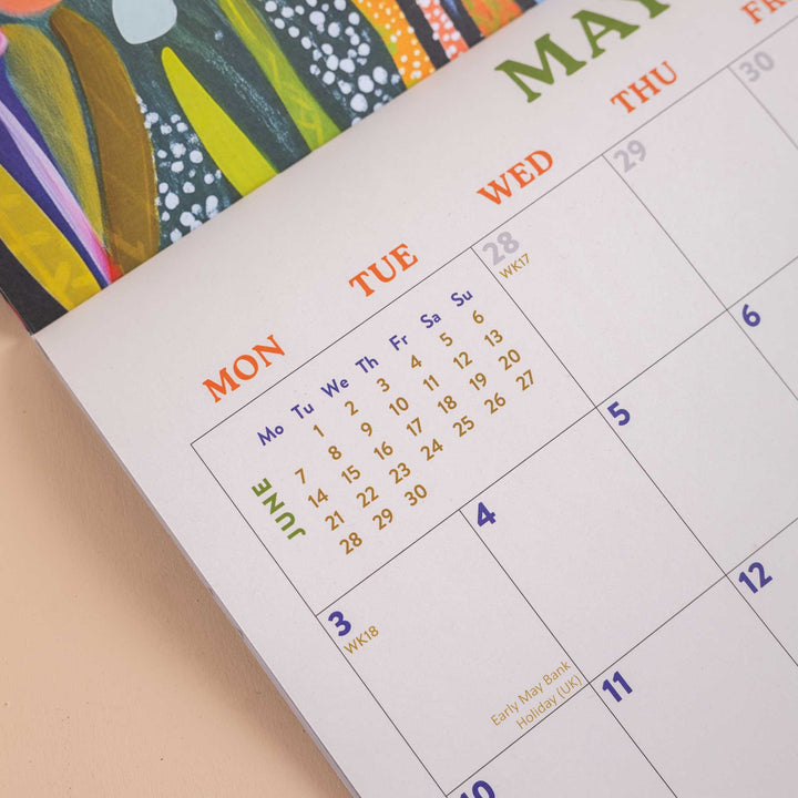 Folk Art 2027 Wall Calendar