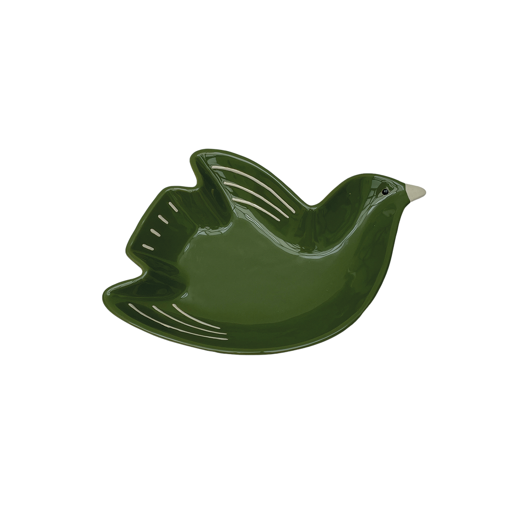 Olive Bird Trinket Dish