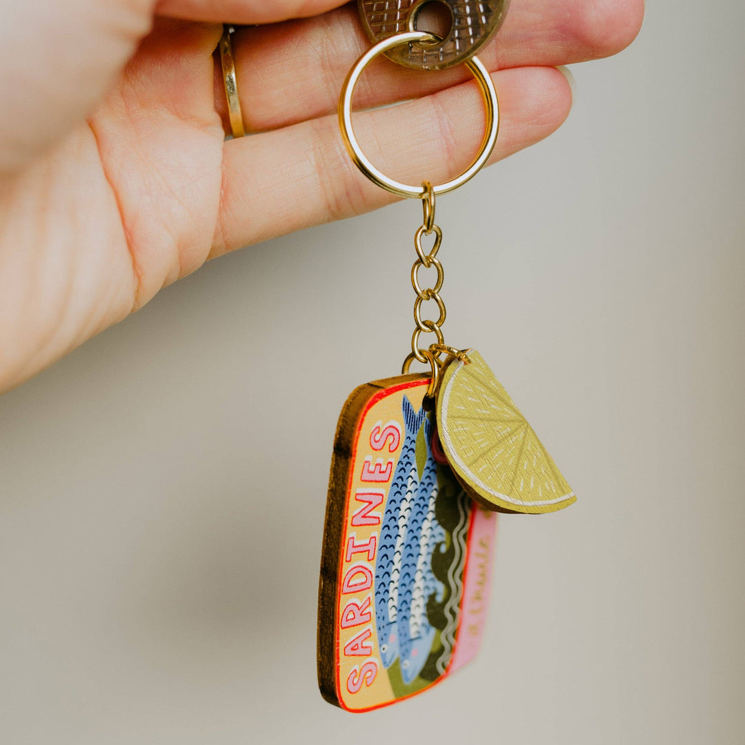 Sardine Tin Keyring