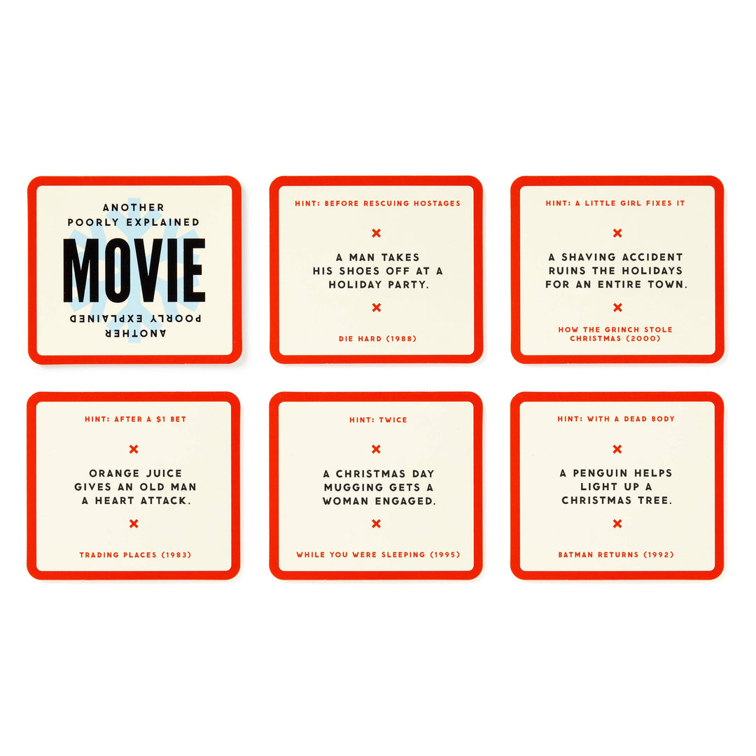 Mini Poorly Explained Movies Game - Holiday Edition