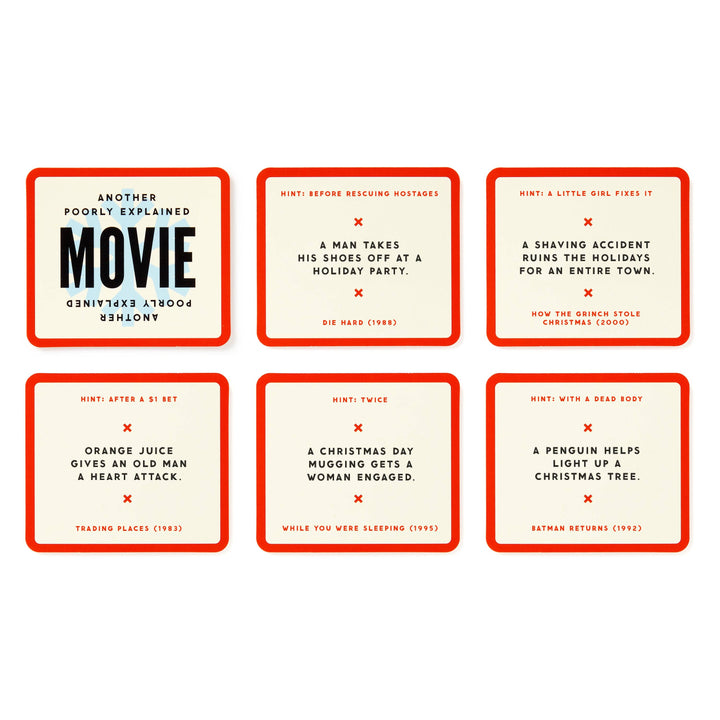 Mini Poorly Explained Movies Game - Holiday Edition