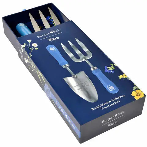 British Meadow Trowel & Fork Set