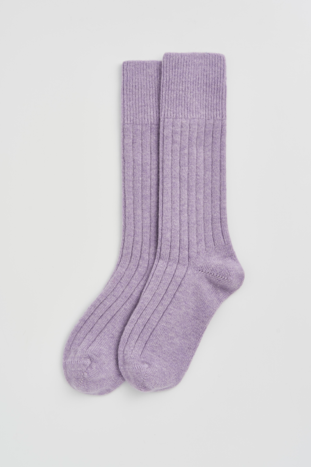 Merino Bed Socks in Parma Violet