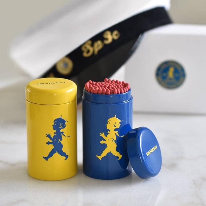 Swedish Match Tube in Yellow & Blue