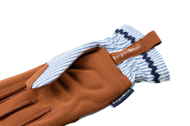 Blue Stripe Garden Gloves
