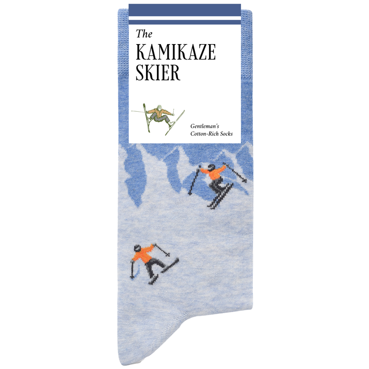 The Kamikaze Skier | Novelty Socks for Skiing Fans