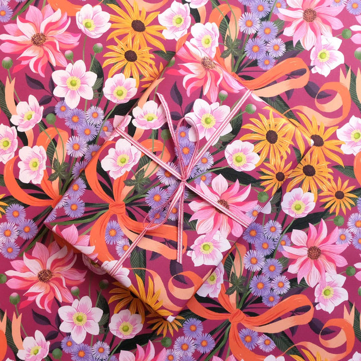 Autumn Bouquet Wrapping Paper Sheet