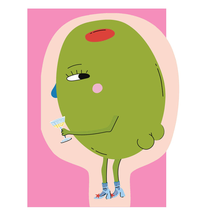 Hey Olive Greeting Card