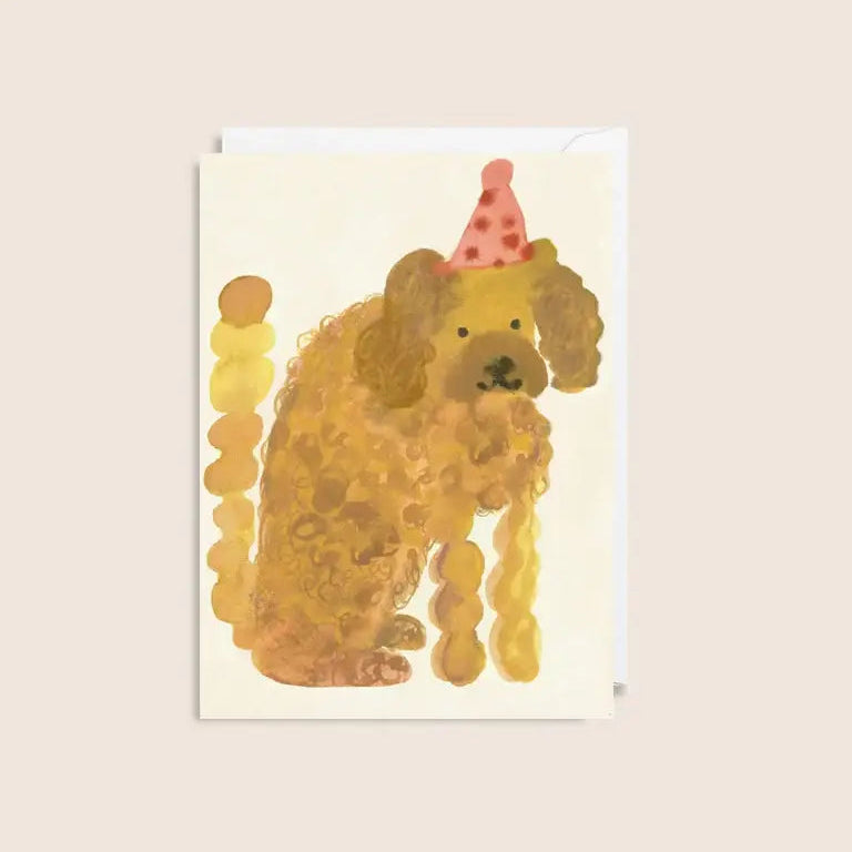 Curly Dog Mini Card
