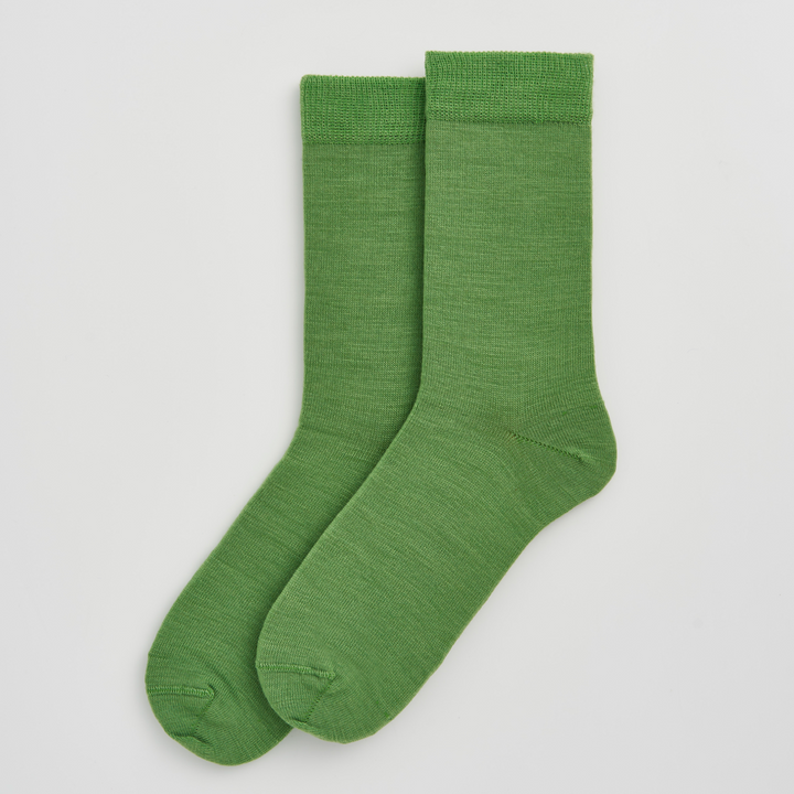 Pairs Grass Green Merino Socks