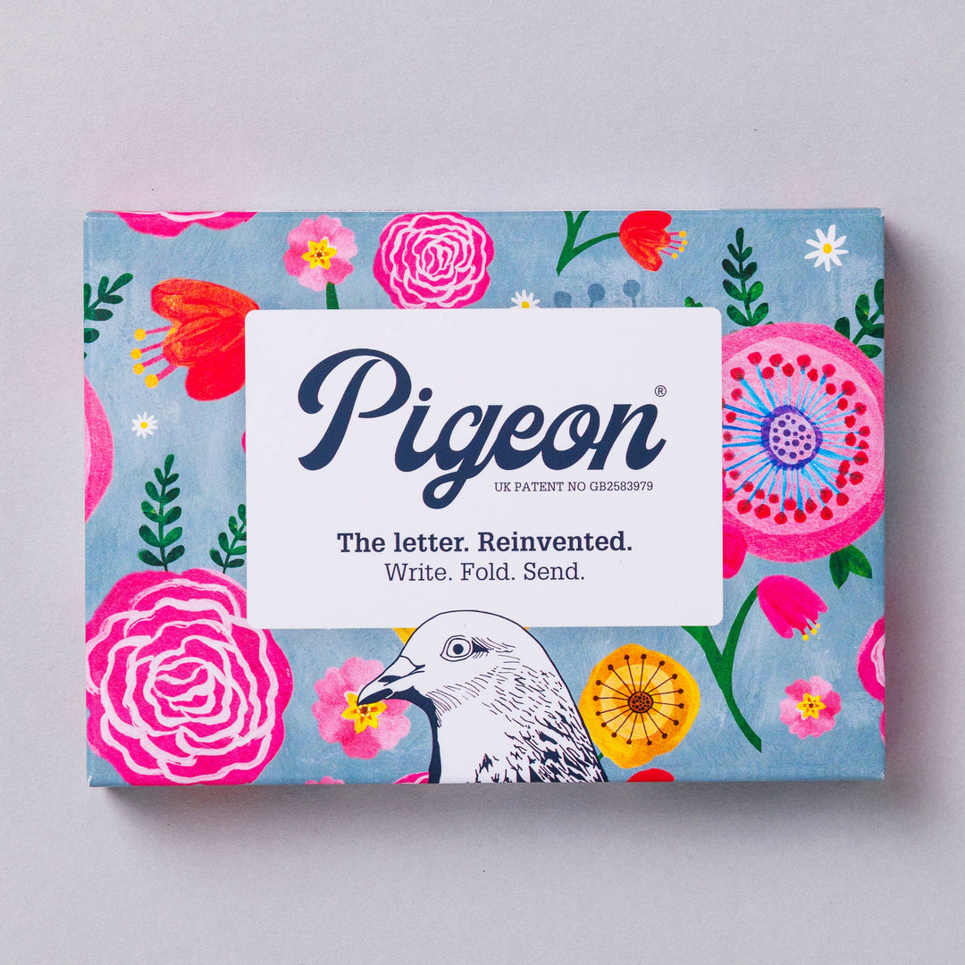 Wildflower Pigeon Folding Letter  Set - Pack of 6