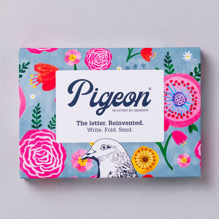 Wildflower Pigeon Folding Letter  Set - Pack of 6