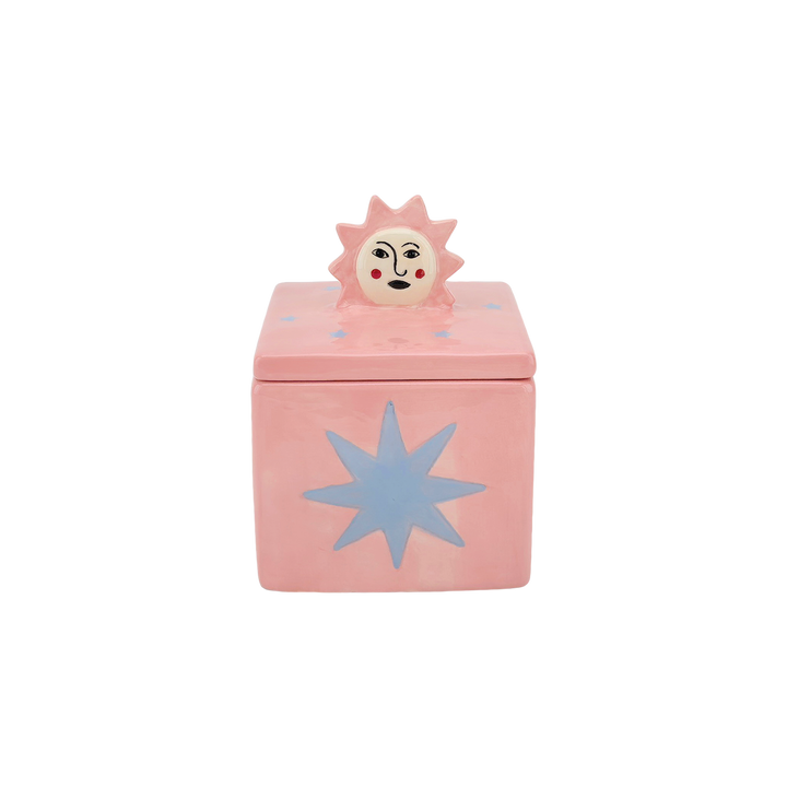 Ceramic Sun Square Box