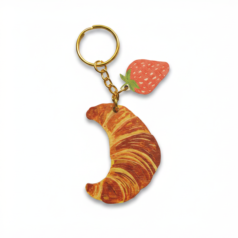 Croissant Keyring
