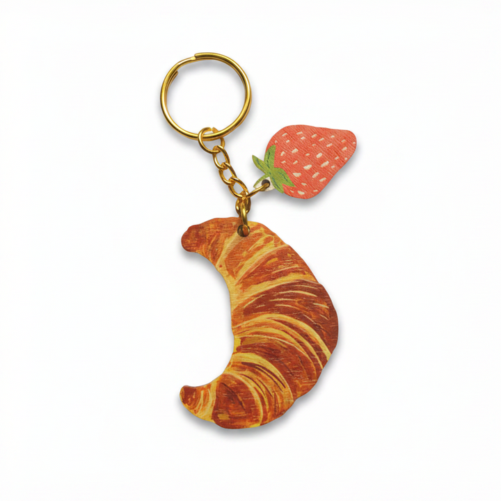 Croissant Keyring