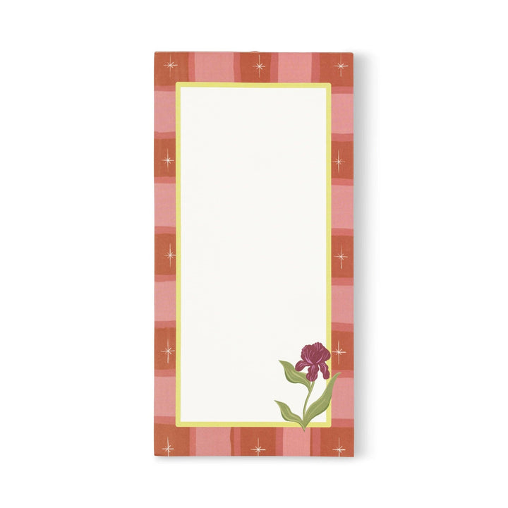 Iris Framed Floral List Pad