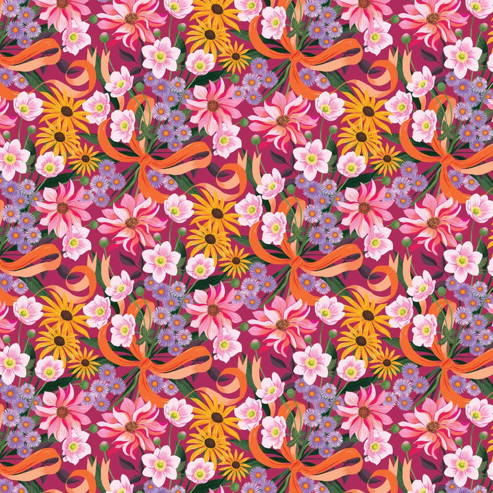 Autumn Bouquet Wrapping Paper Sheet