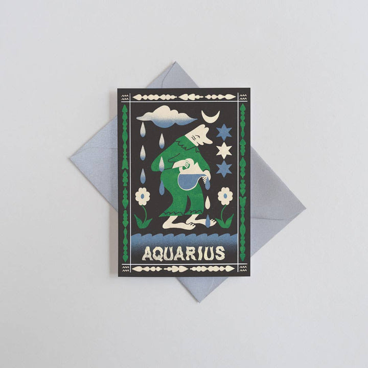 Aquarius Mini Greetings Card