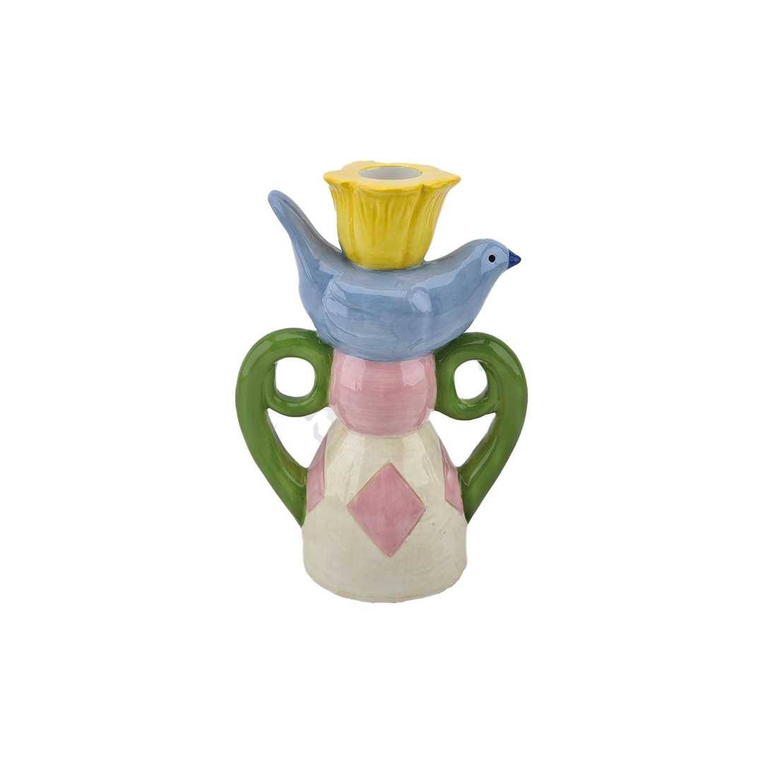 Blue Bird Candlestick