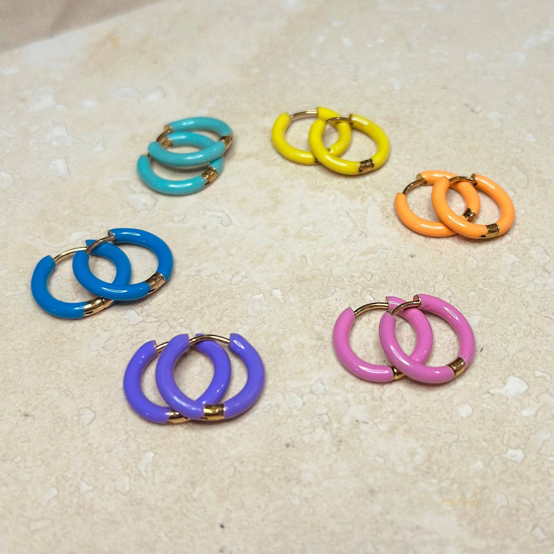 Everyday Candy Enamel Hoops