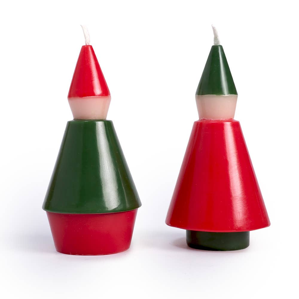 Elf Christmas Candle Set