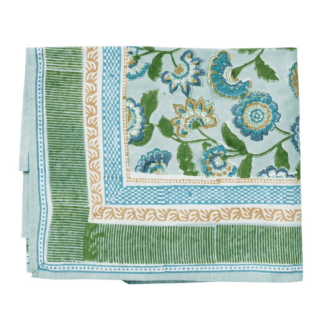 Guapao Tablecloth in Blue & Green