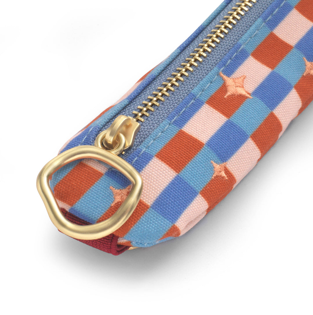 Starry Check Pen Pouch