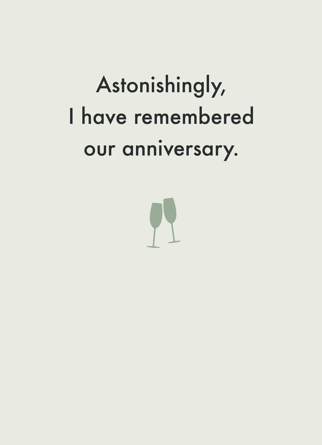 Remembered our Anniversary Card