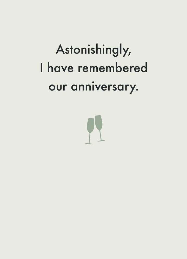 Remembered our Anniversary Card