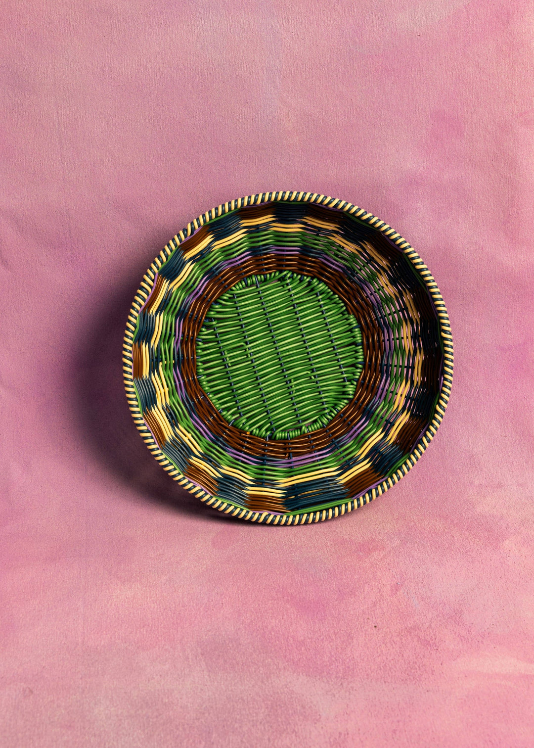 Woven Bowl - Brown and Green
