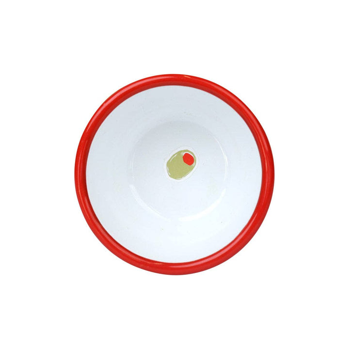 Bon Appétit Olive Enamel Bowl