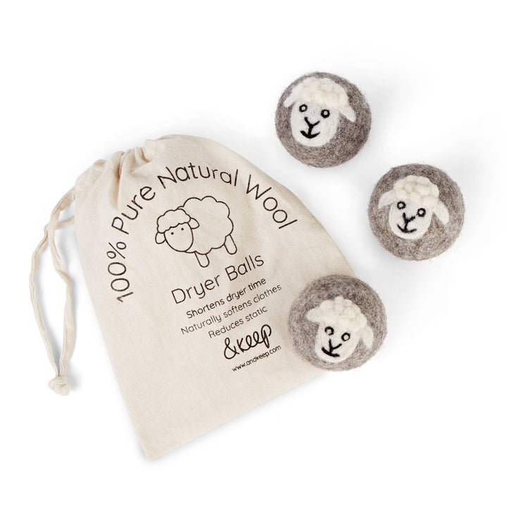 Sheep Wool Dryer Balls - Set of 3