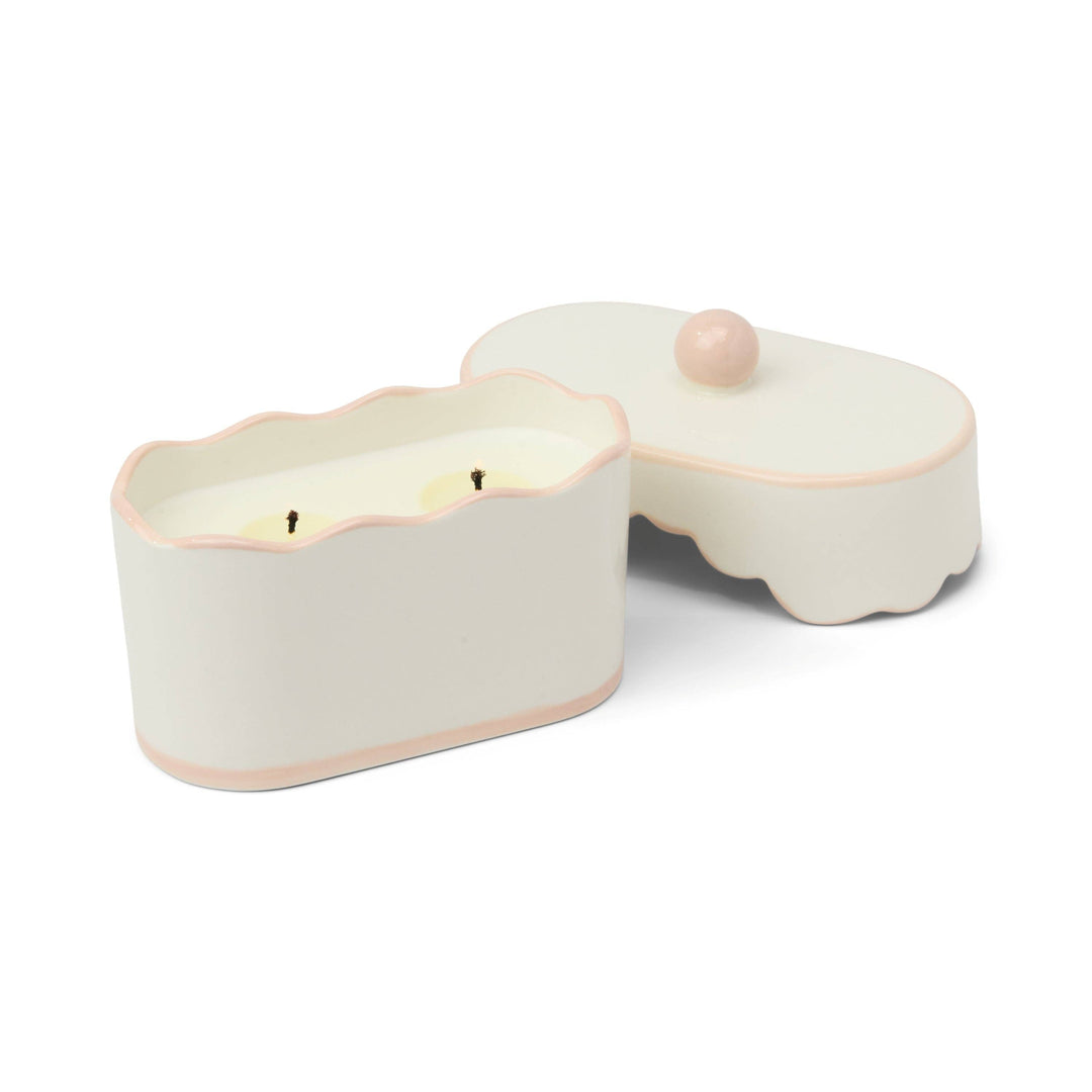 Cherie Yuzu Woods Ceramic Dish Candle