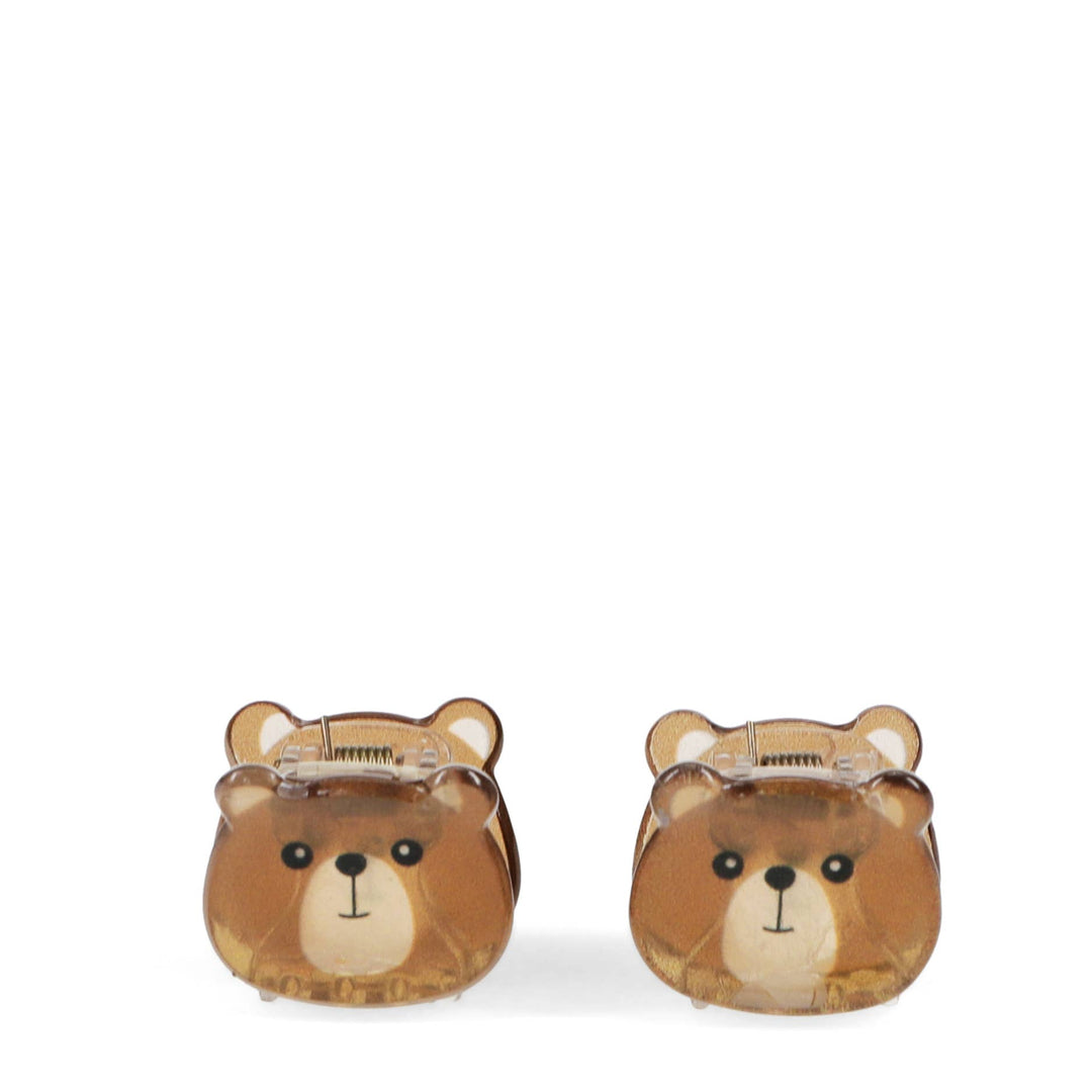 Mini Hair Claw Clips (set of 2) - Brown Bears