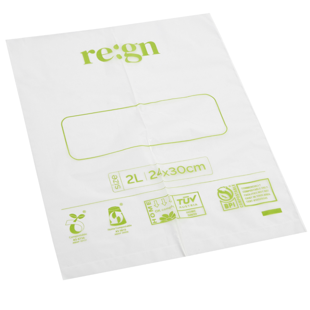 Compostable & Biodegradable 2L Food and Freezer Bags