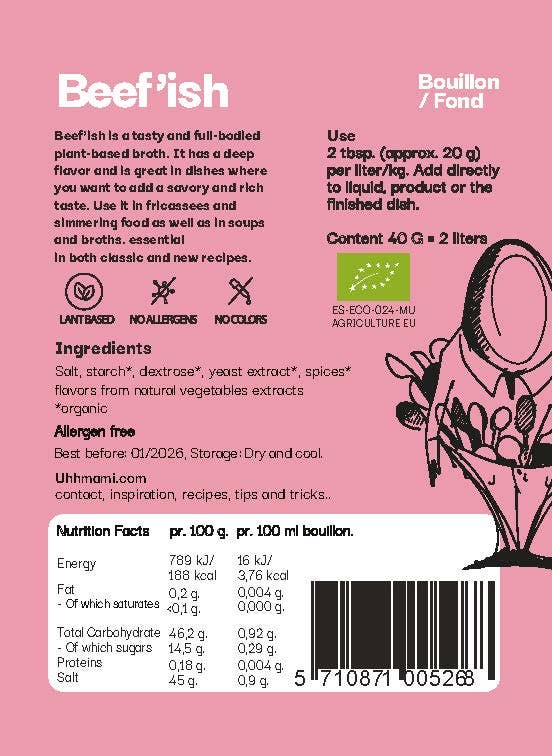 UHHMAMI Beef'ish Plant-Based Bouillon