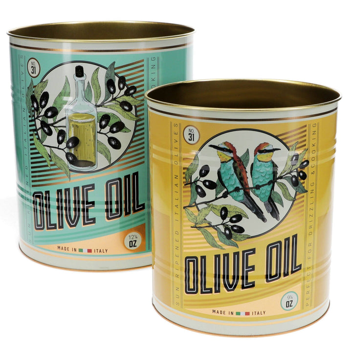 Xl Storage Tins (Set of 2) - Olive Oil