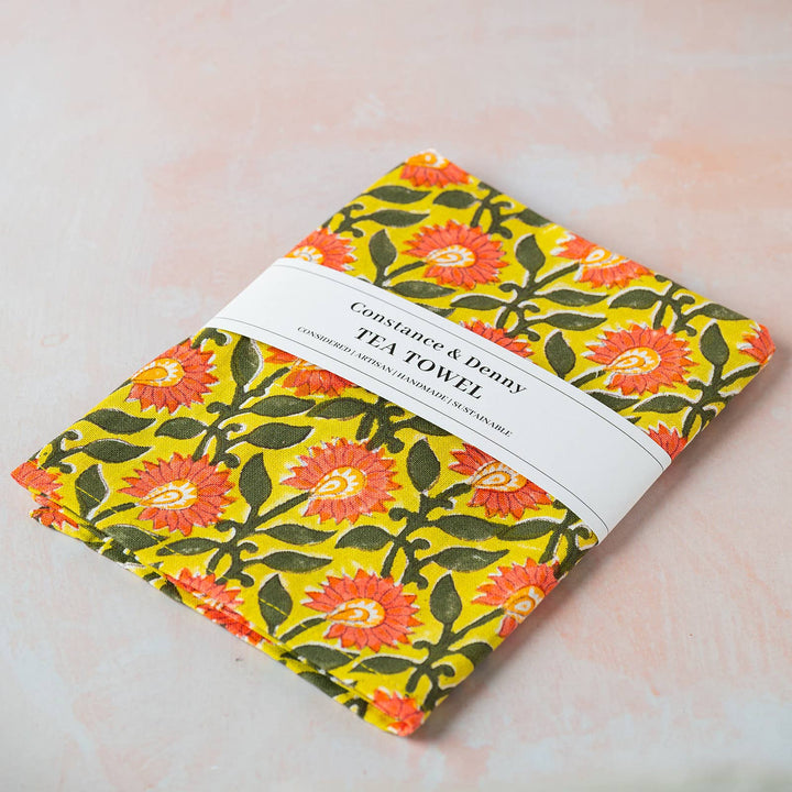 Pressed Petals Tea Towel