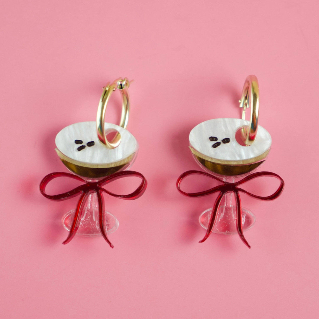 Espresso Martini Hoop Earrings