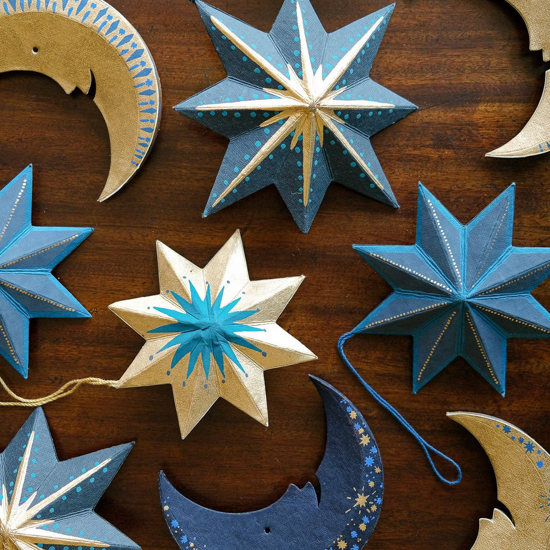 Twinkling Star Screen-Printed Board Decoration
