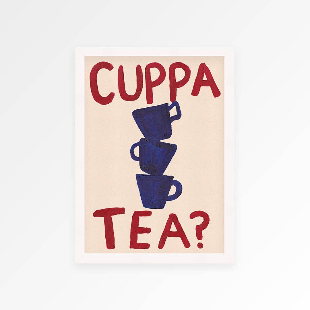 Cuppa Tea Hand Painted Print