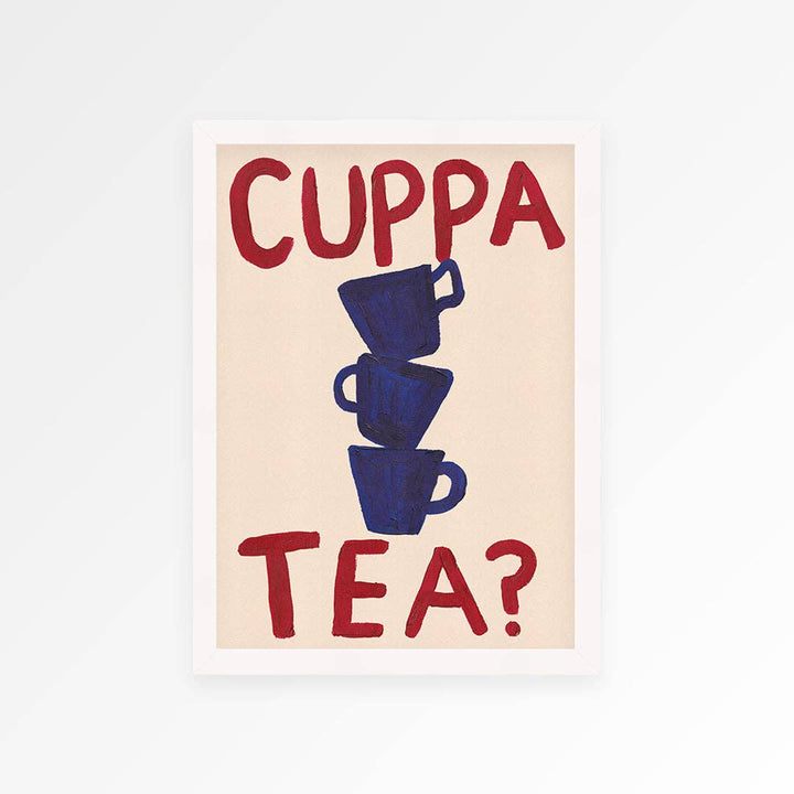 Cuppa Tea Hand Painted Print