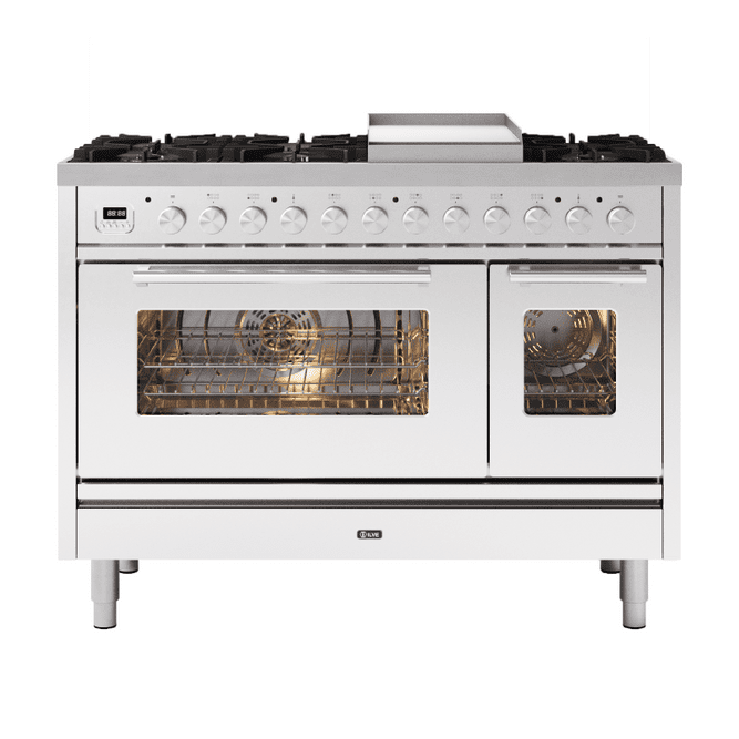 ILVE Roma 120cm - Double Oven - 8 Gas Burners & Frytop