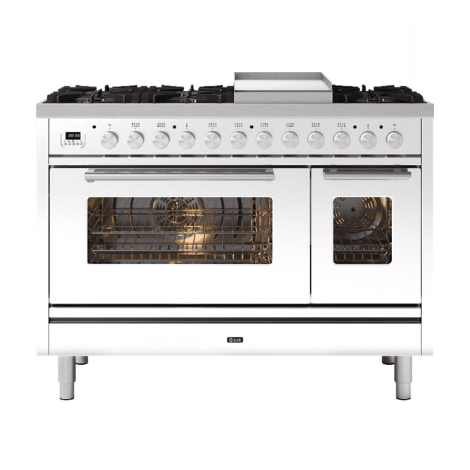 ILVE Roma 120cm - Double Oven - 6 Gas Burners & Frytop