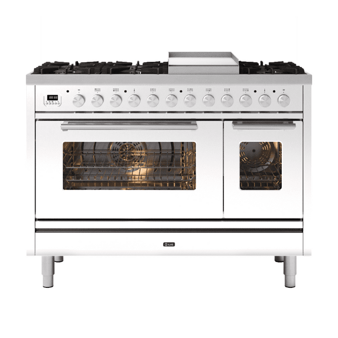 ILVE Roma 120cm - Double Oven - 8 Gas Burners & Frytop