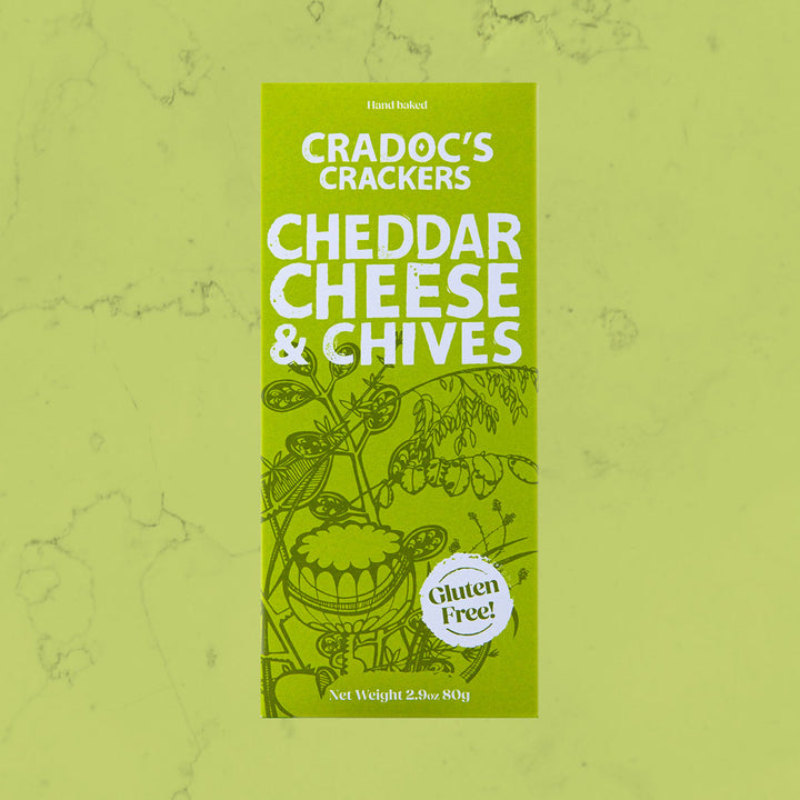 Gluten Free Cheddar Cheese & Chives Crackers