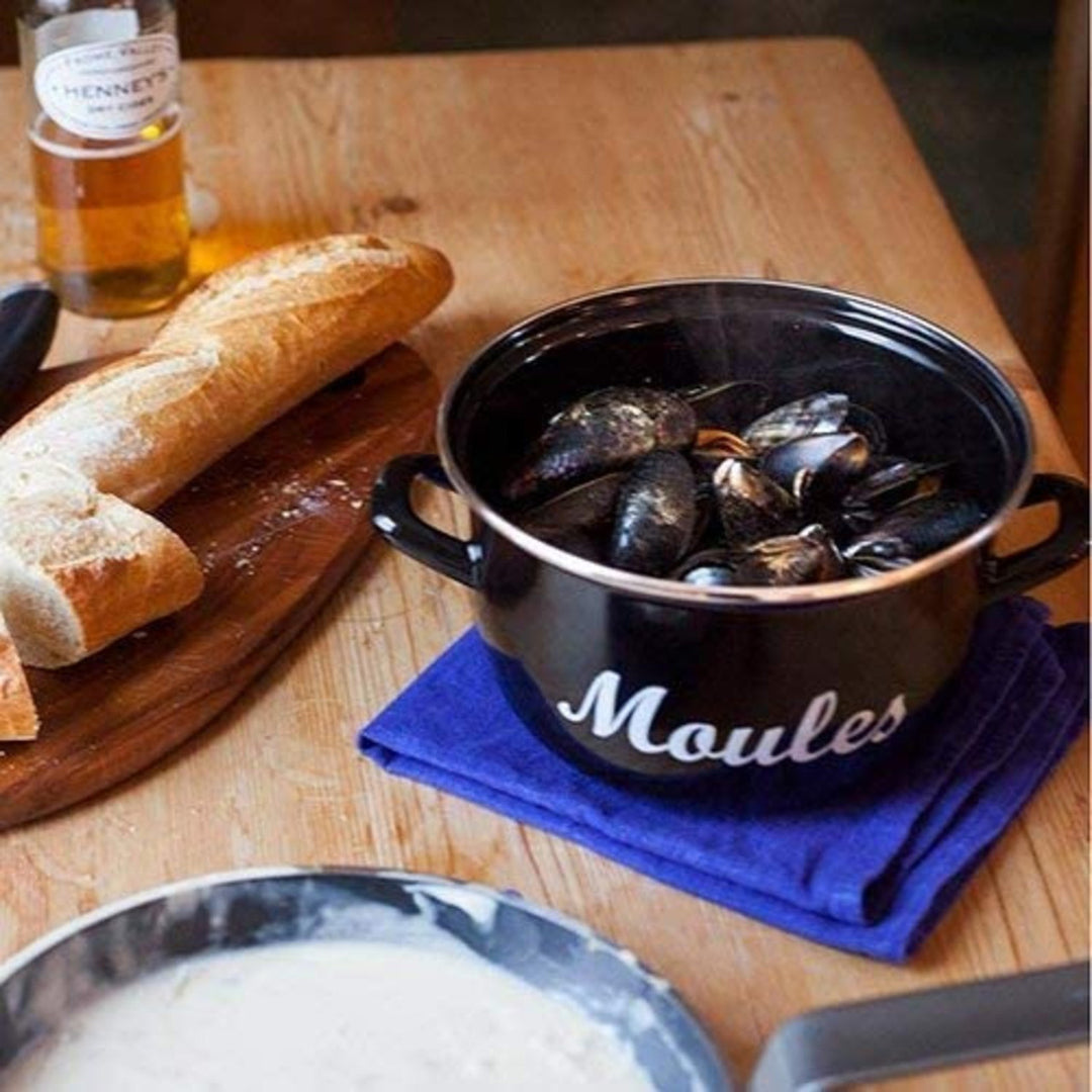 Enamel Mussels Pot