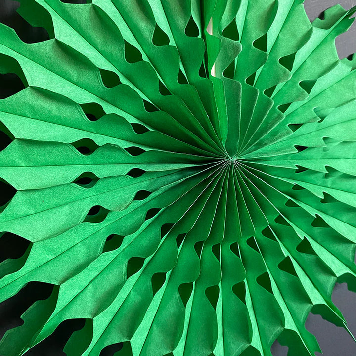 Paper Fan Decoration: Green