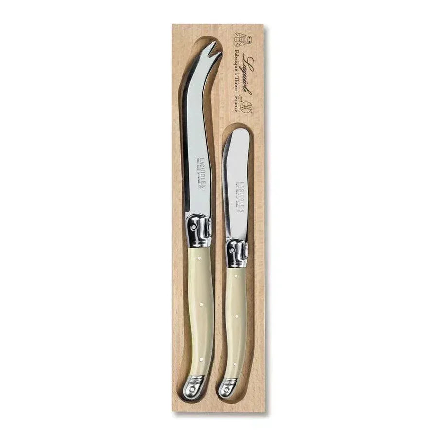 Two Piece Cheese Knife Set in Ivory